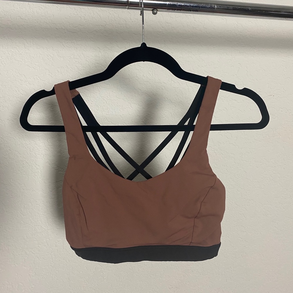 Lululemon Mauve/Black Bra Size 6